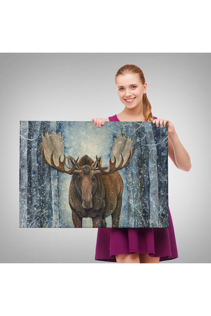 HG Bulutlaların Üzerindeki Renkli Balonları Tutan Kız Tablosu-6643