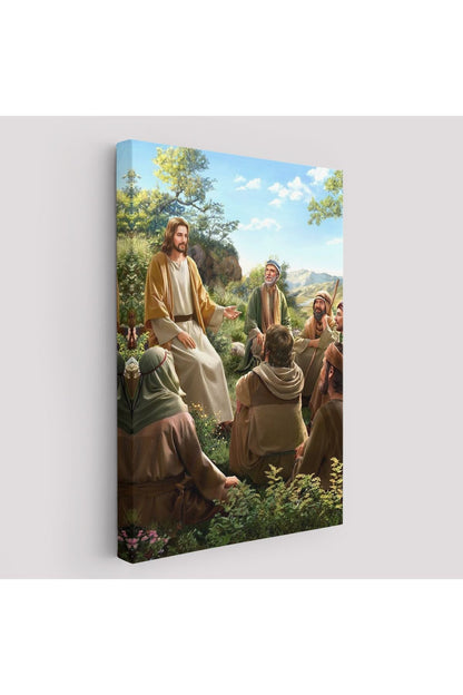İsa Mesih Havarilerine Ders Veriyor, Hristiyan Hediye Tablosu Jesus Christ -6382