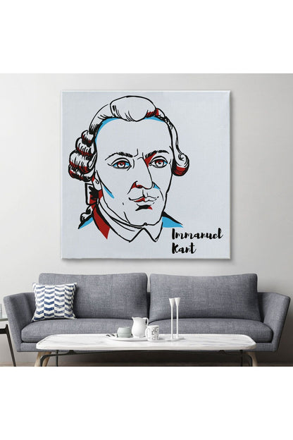 Immanuel Kant Dekoratif Kanvas Tablo-5820