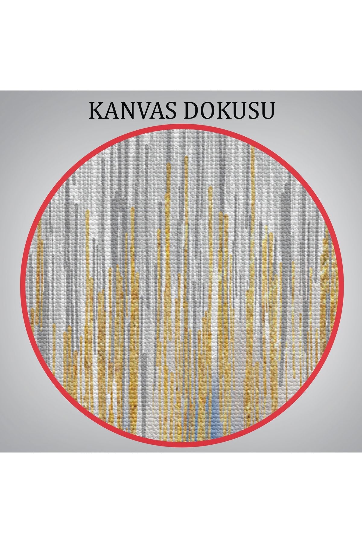 Mavi ve Gold'un Müthiş Uyumu Modern Kanvas Tablo-5046