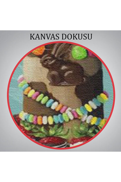 Sosyetik Zurafa Duvar Tablosu -6170