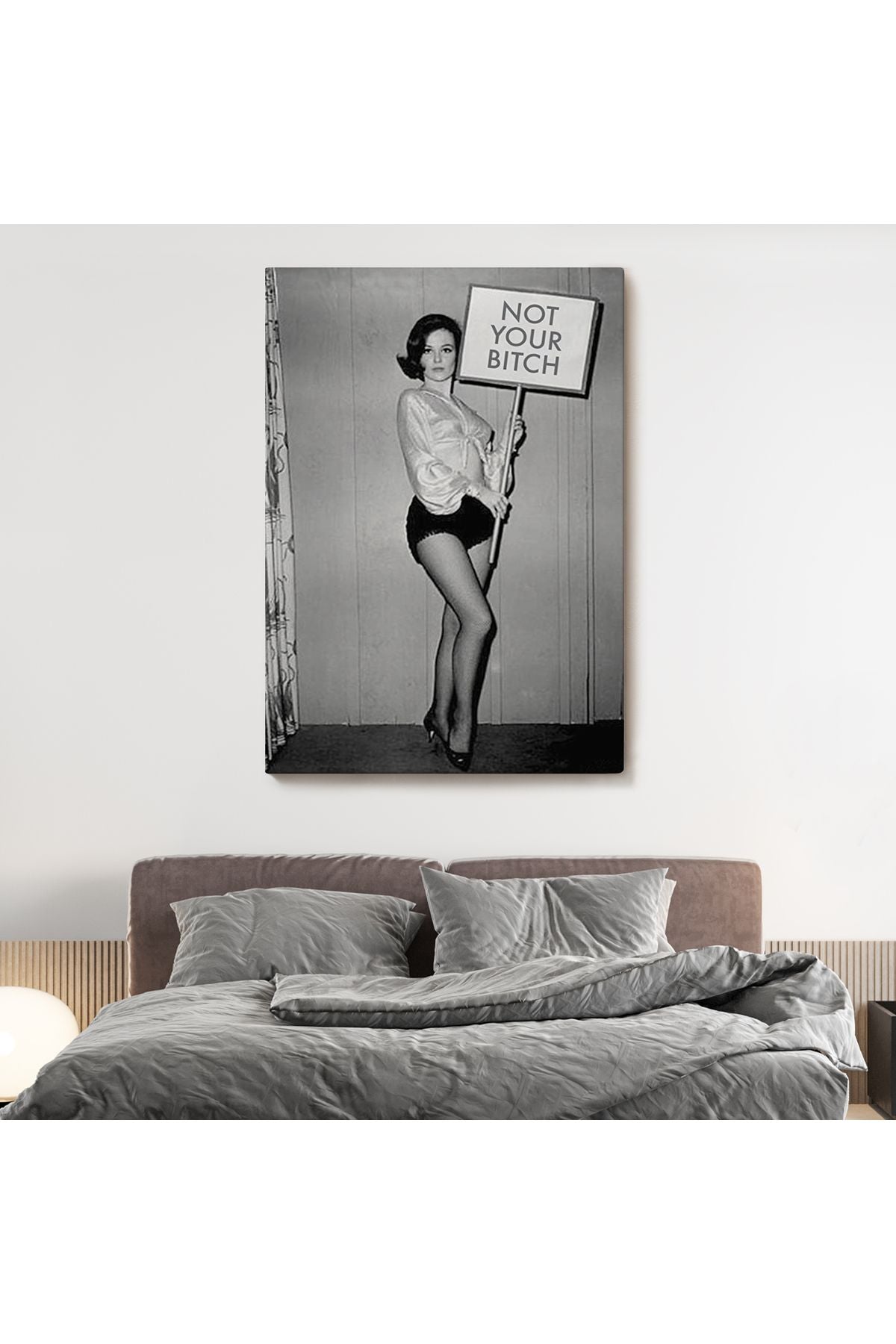 Kadın Hakları Feminist Vintage Kadın Kanvas Tablo-5235