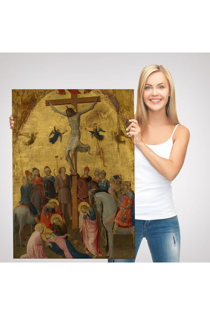 Fra Angelico Çarmıha Geriliş Tablosu, Çaucifixion Jesus Christ -6396