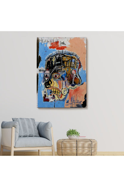 Jean Michel Basquiat,İsimsiz Kafatası 1981 Sergi Tablosu-4978