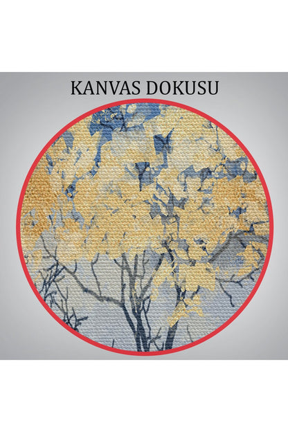 Geceyarısı Orman Manzarazı Yağlıboya Görünüm Dekoratif Tablo-3722