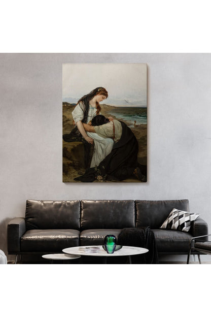 Hanus Knöchel'in Deniz Kıyısında İsimli Eseri Tablosu, On the Seashore -6180