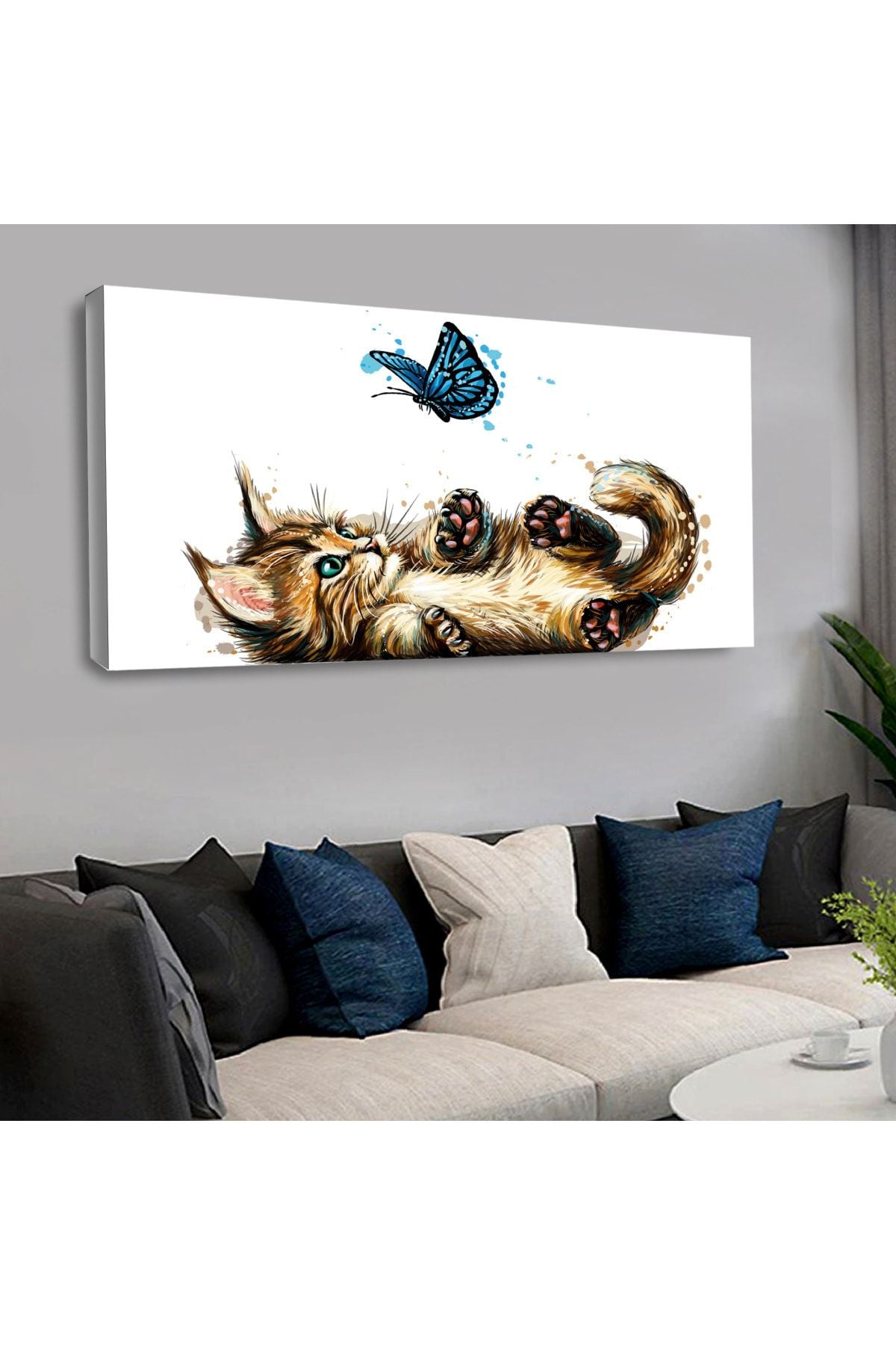 Kanvas Sevimli Kedi Tablo