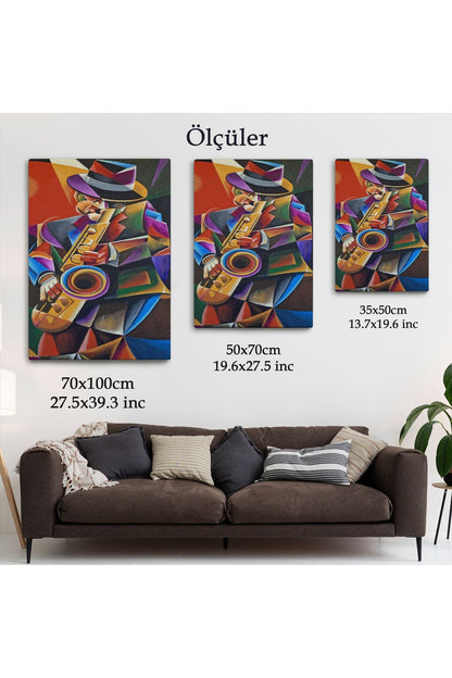 Cazz Sanatçısı Dekoratif Duvar Tablosu-6493
