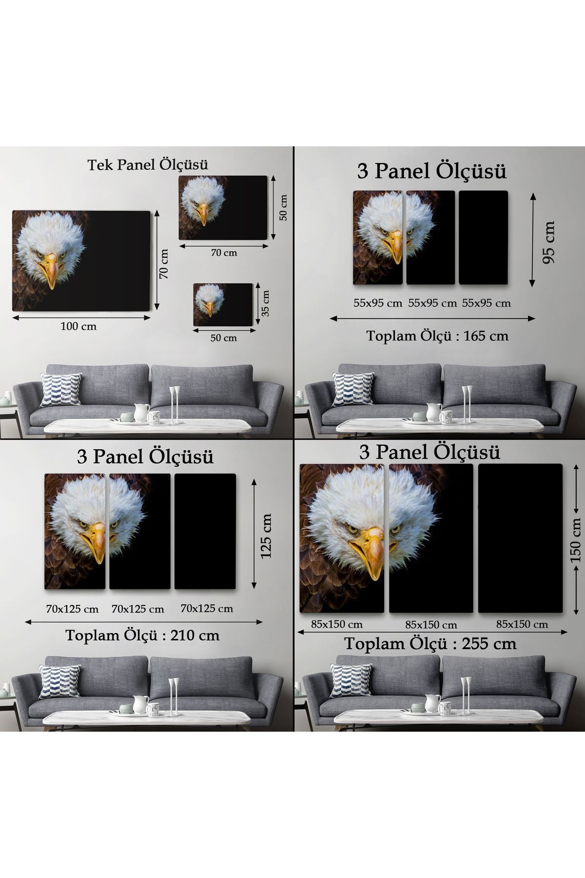 Kartal Dekoratif Kanvas Tablo 1132