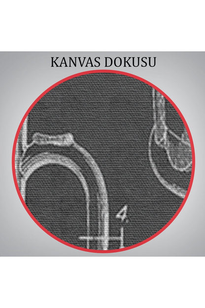 1951 tarihli Bira Bardağı Patent Çizimi Dekoratif Kanvas Duvar Tablosu-5213