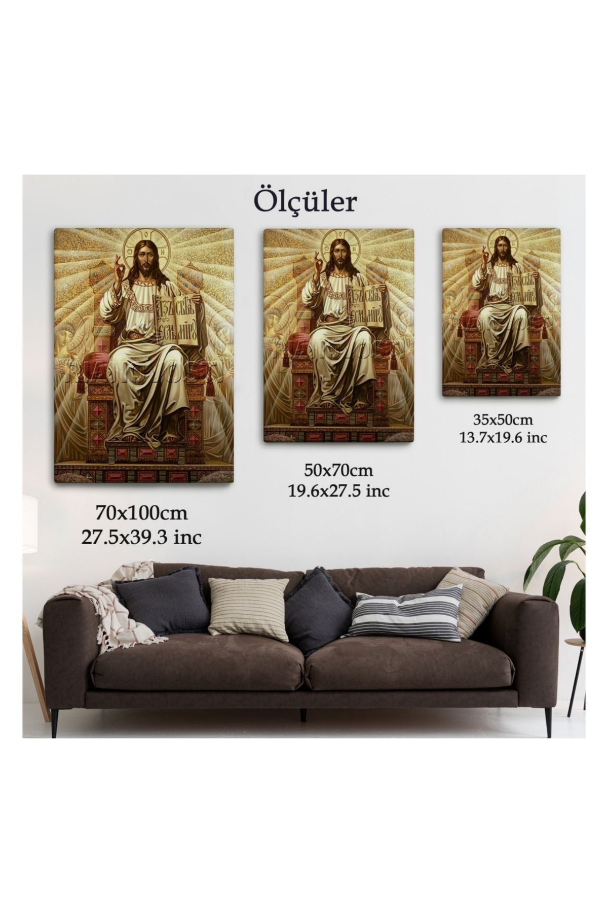 Kanvas Tablo, Duvar Dekoru, Hz İsa Long live Christ the King 6189 BUNGKNV