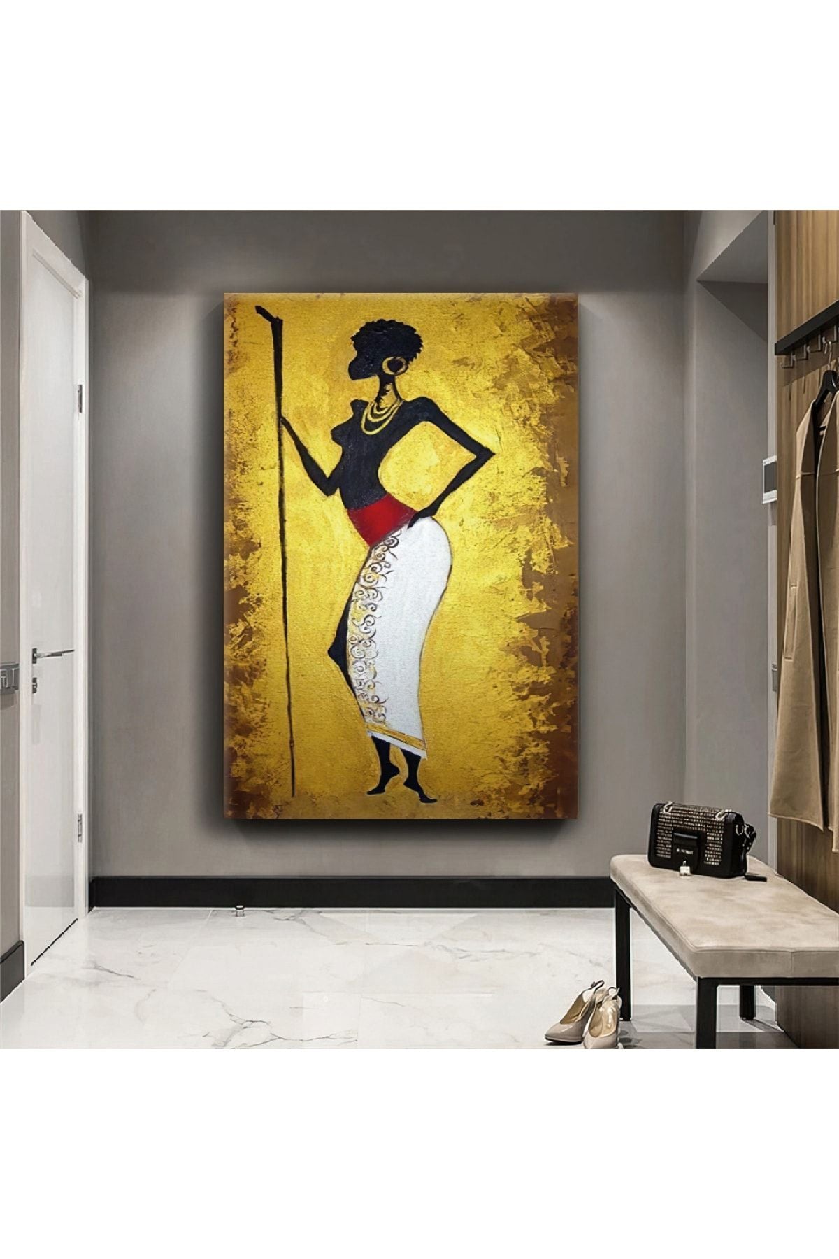 Mısır Medeniyet Kadını Kanvas Tablo