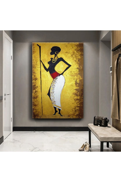Mısır Medeniyet Kadını Kanvas Tablo