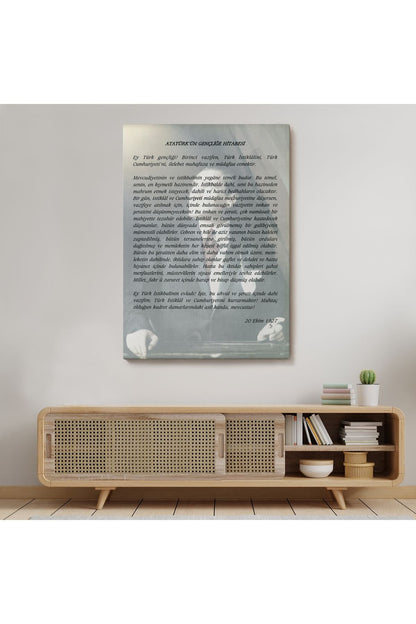 Atatürk'ün Gençliğe Hitabesi Duvar Tablosu-6465