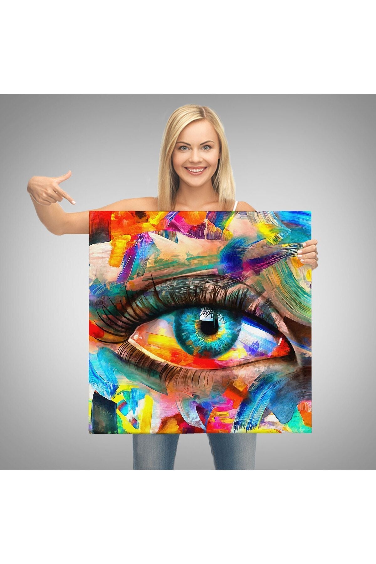 Gözün Kavramsal Soyut Kanvas Tablo-5910