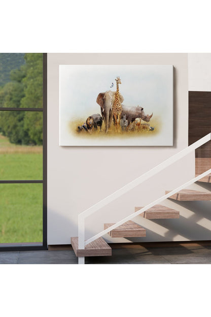 Hayvanlar Alemi Dekoratif Kanvas Tablo 1146