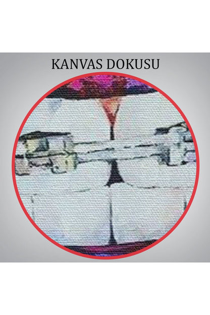 MLT Brnd product092 Diş Teli ve Renkli Dudaklar Graffti Tablosu-6651