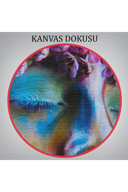 HG Çiçek Taçlı Kız Duvar Tablosu-5990