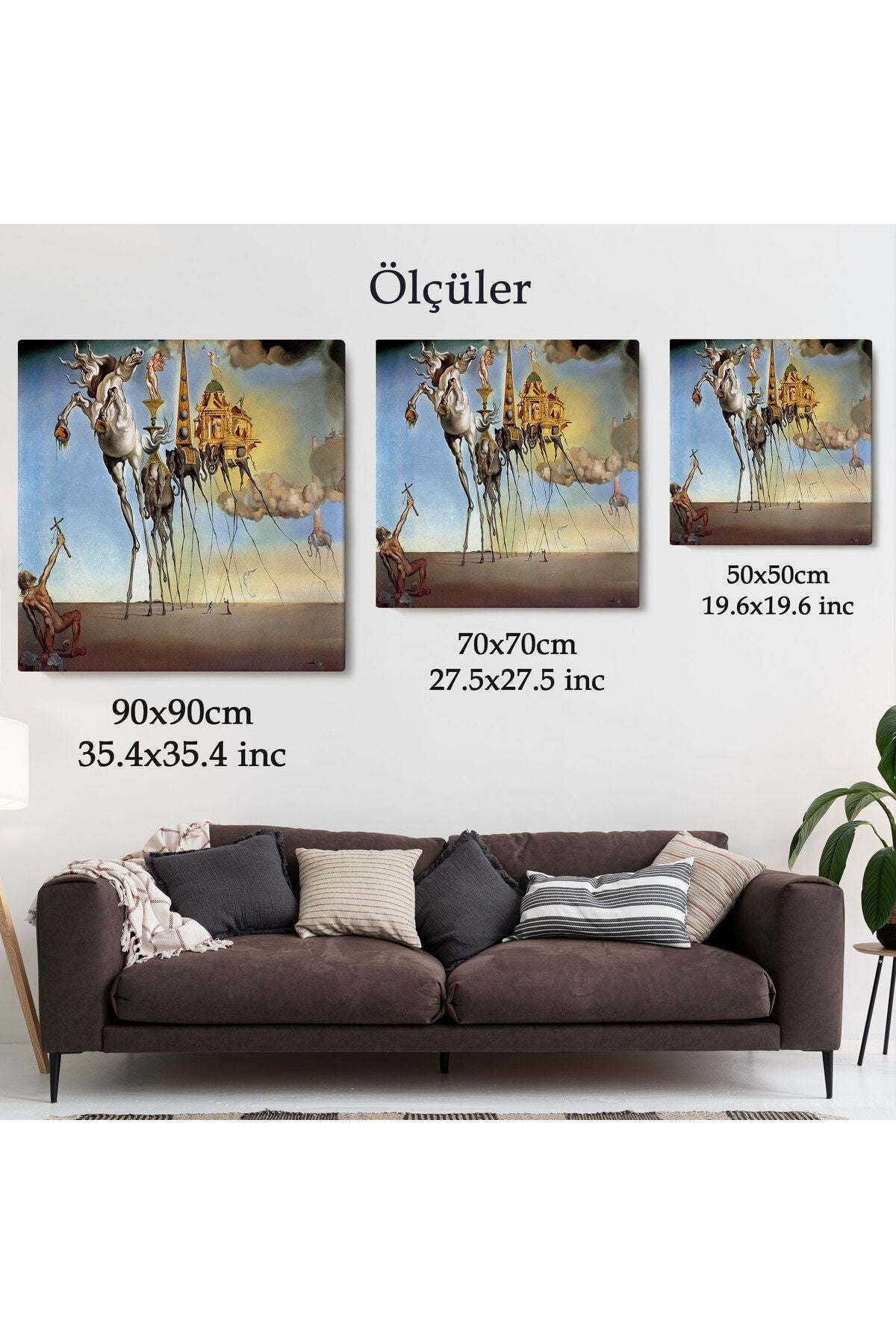 Salvador Dali - The Temptation of St. Anthony Kanvas Tablo-5162