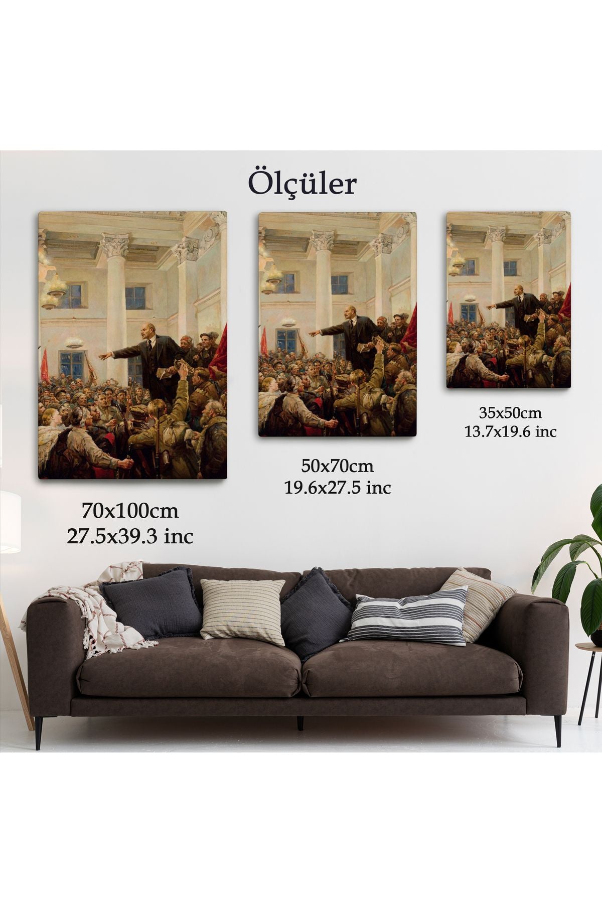 Lenin Petersburg'da Sovyetlerin İktidarını İlan Ediyor Tablo-6169