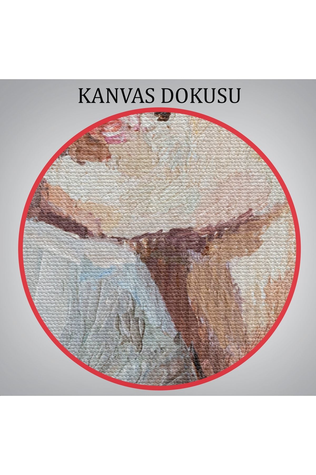 Masum Genç Kız ,Yağlıboya Görünümlü Kanvas Tablo-4970