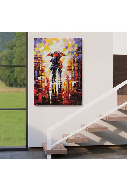Yağmurda Yürüyen Sevgililer Tablo-5972