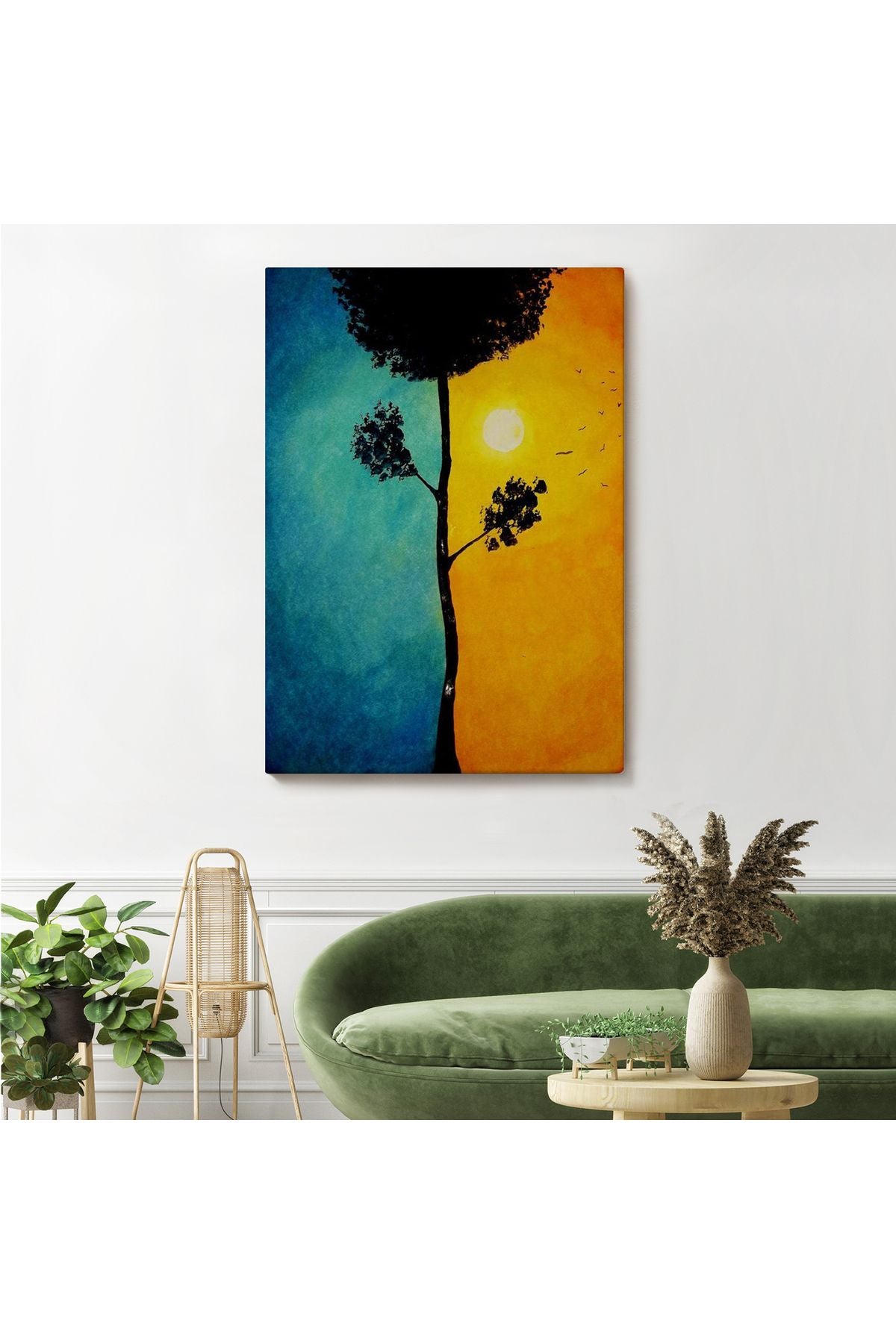 Gece Gündüz Sürreal Duvar Tablosu-6357