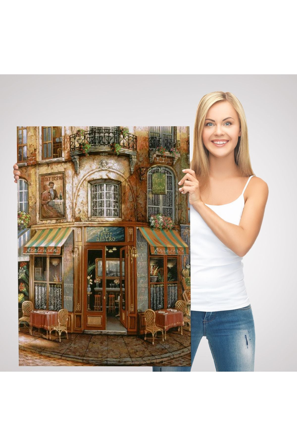 Le Petıt Bıstro Kanvas Duvar Tablosu-6062