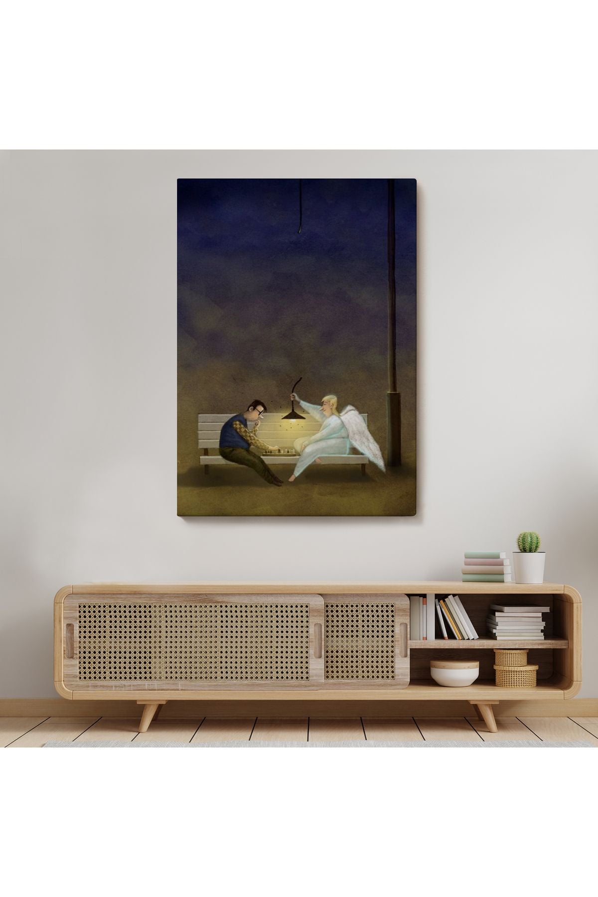 Melek İyi İnsanlara Yardım EdiyorDekoratif Tablo-6110