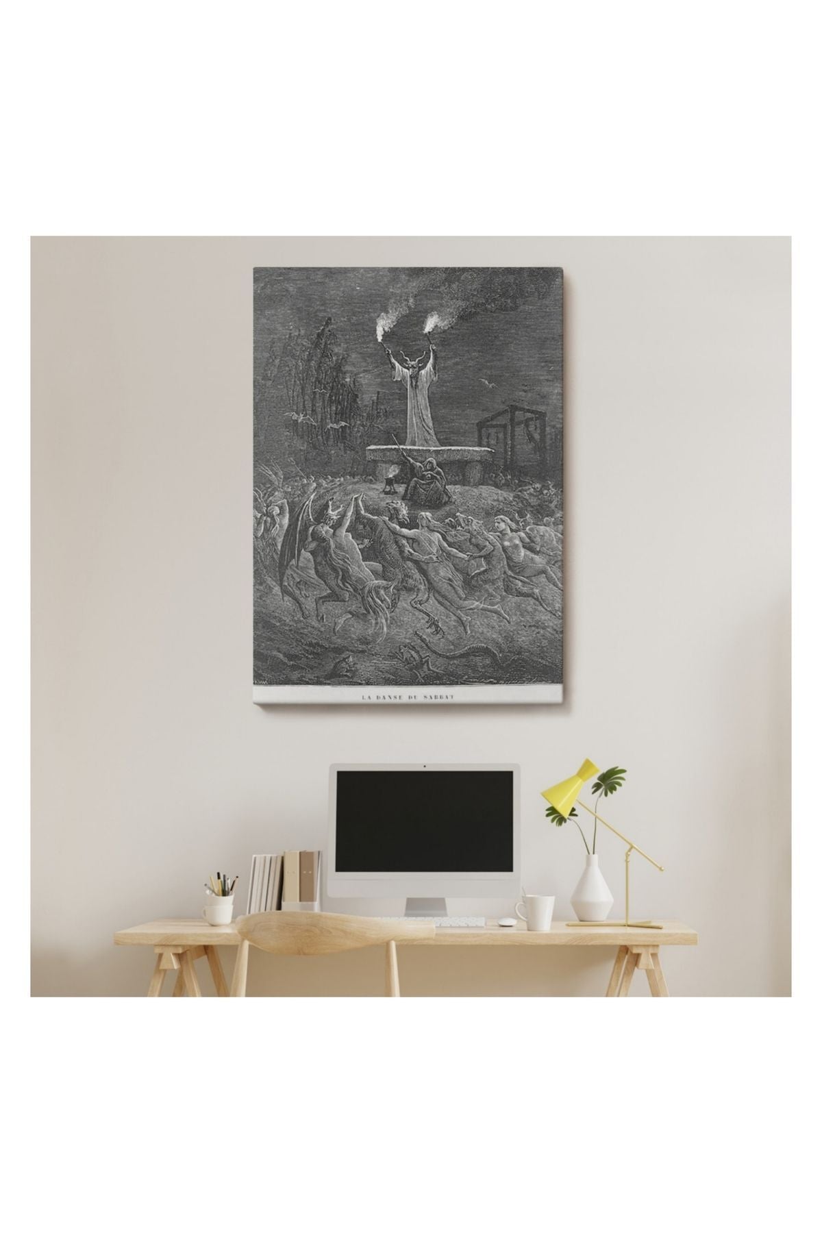 Kanvas Tablo, Duvar Dekoru, Şabat Dansı Eseri Gustave Dore 6174 BUNGKNV