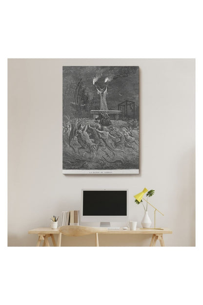 Kanvas Tablo, Duvar Dekoru, Şabat Dansı Eseri Gustave Dore 6174 BUNGKNV