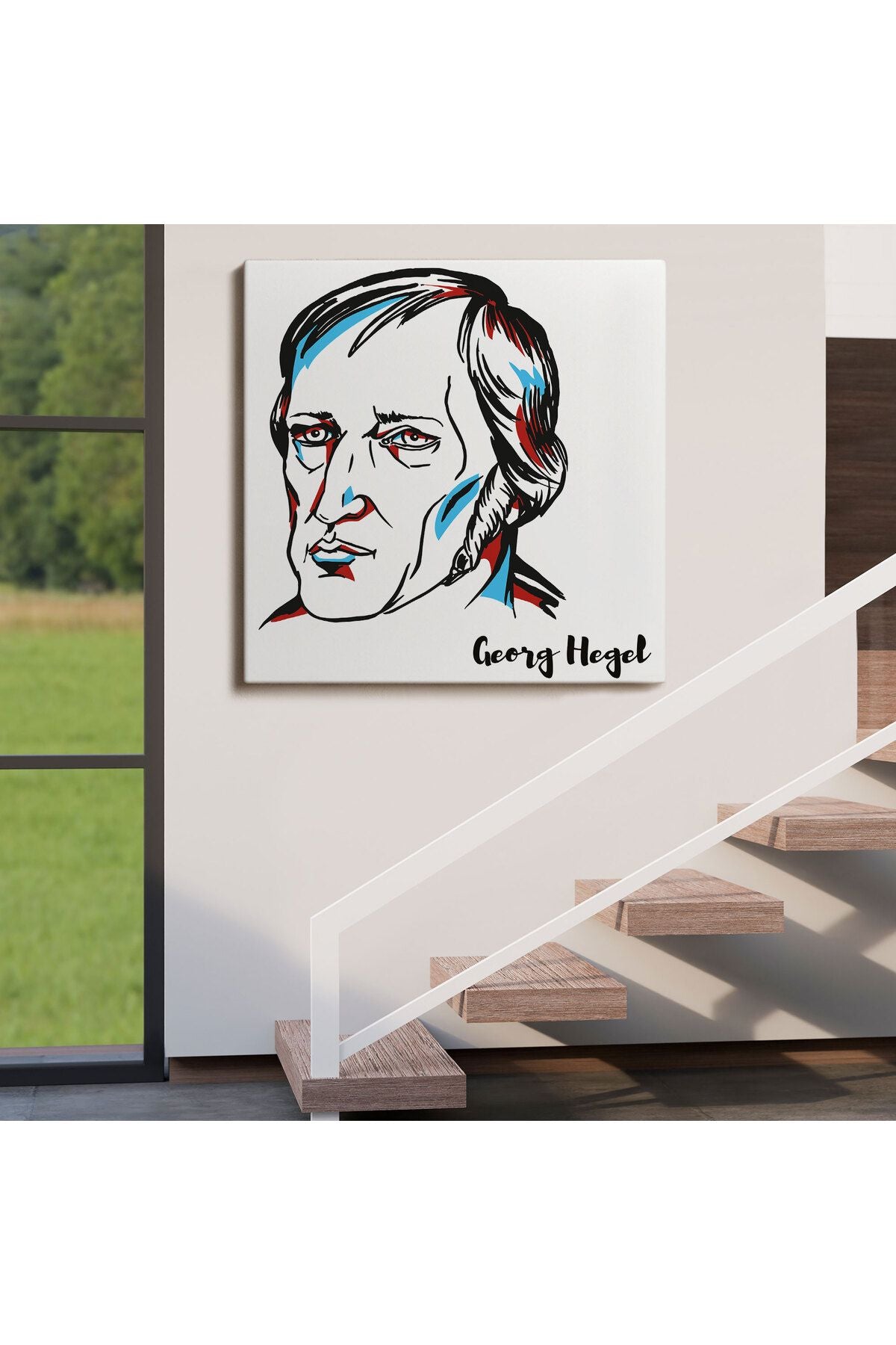 Georg Wilhelm Friedrich Hegel Dekoratif Kanvas Tablo-5819