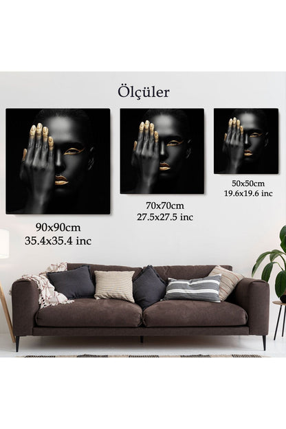 Afrikalı Kadın Kanvas Tablo, Afrikalı Kadın Duvar Sanatı, Afrikalı Kız Kanvas-5329