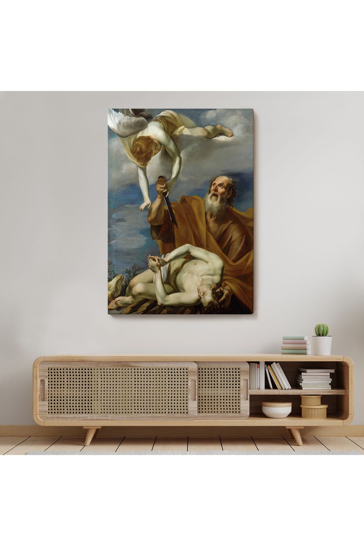 İshak'ın Kurban Edilmesi, Orazio Riminaldi Kanvas Tablo-5290