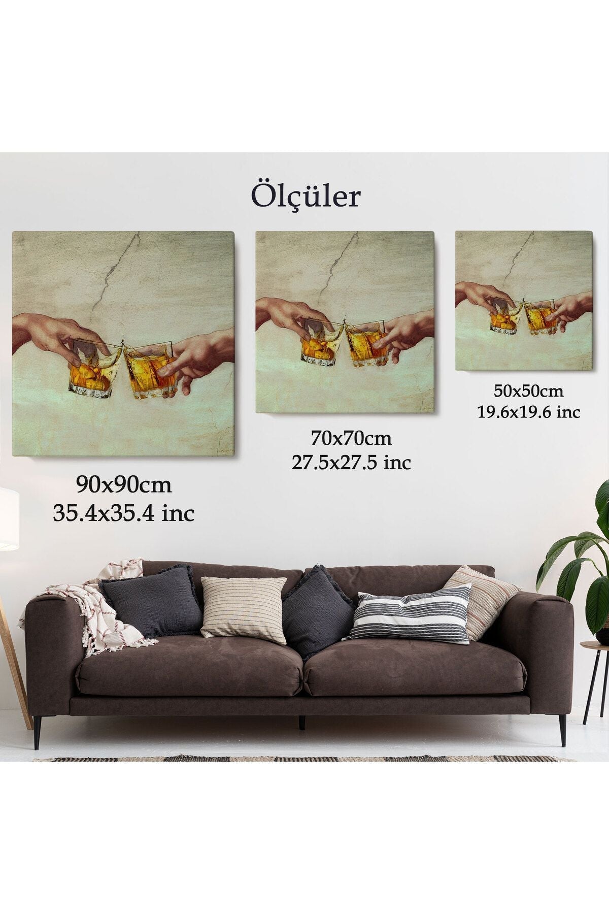 Alkış Duvar Sanatı, Tanrının Eli Komik Poster, Pop Art Komik Kanvas Tablo-5331