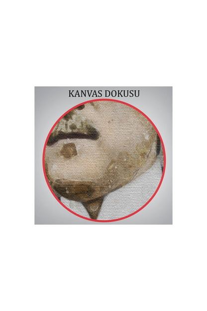 Mustafa Kemal Atatürk'ün Suluboya Görünümlü Portresi Dekoratif Kanvas Tablo-da-78