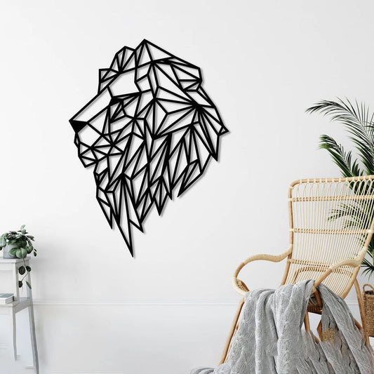 Zarif Geometri Metal Duvar Dekoru