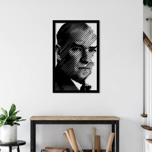 Modern Çizgilerde Bir Devlet Adamı: Atatürk Metal Duvar Dekoru