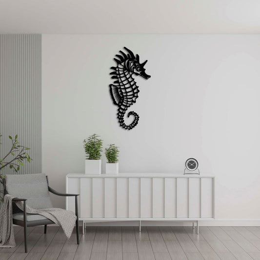 Denizlerin Gizemi Denizatı Metal Duvar Dekoru
